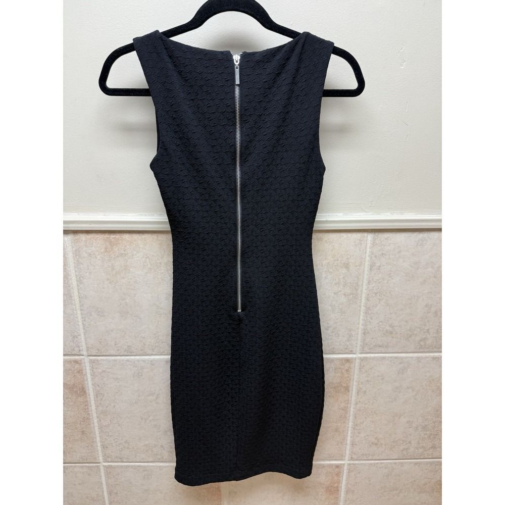 Bisou Bisou Michele Bohbot Sleeveless Midi Womens  Black Dress Ruched. Sz 2 - Picture 4 of 12